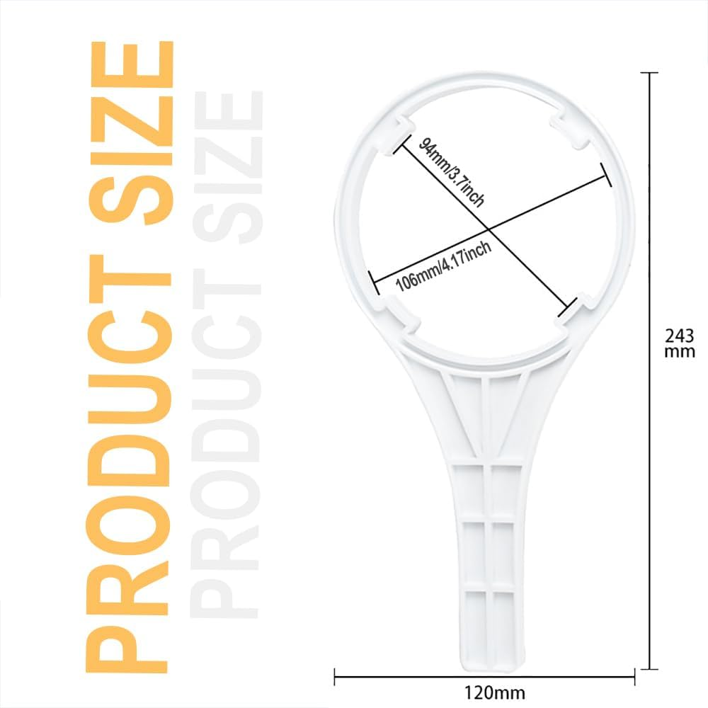 2-Pack Filter System Wrench for 10-Inch Water Purifier Filters &ndash; Durable Spanner Tool with Bottle Opener Function, Compatible with Standard RO Systems & under Sink Filtration image number 2