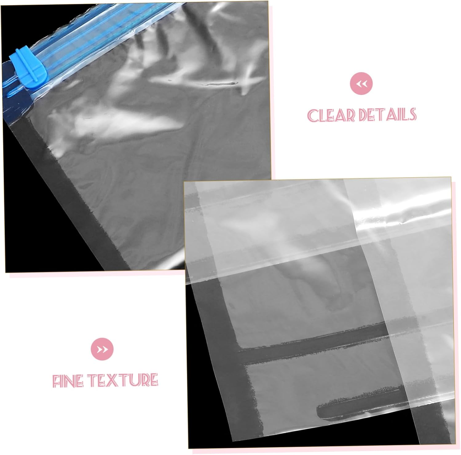 WATIIFUFU 5Pcs Travel Storage Bag Vacuum Sealing Compression Bags for Clothes Hand Roll image number 5