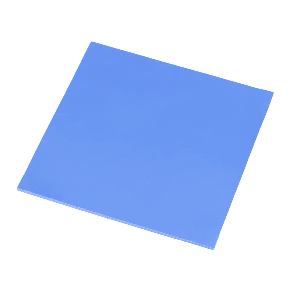 100X100X2Mm CPU Thermal Pad, Heatsink Cooling Conductive Silicone Pads, CPU Thermal Pad Mat, CPU Cooler,Thermal Conductivity (Black)