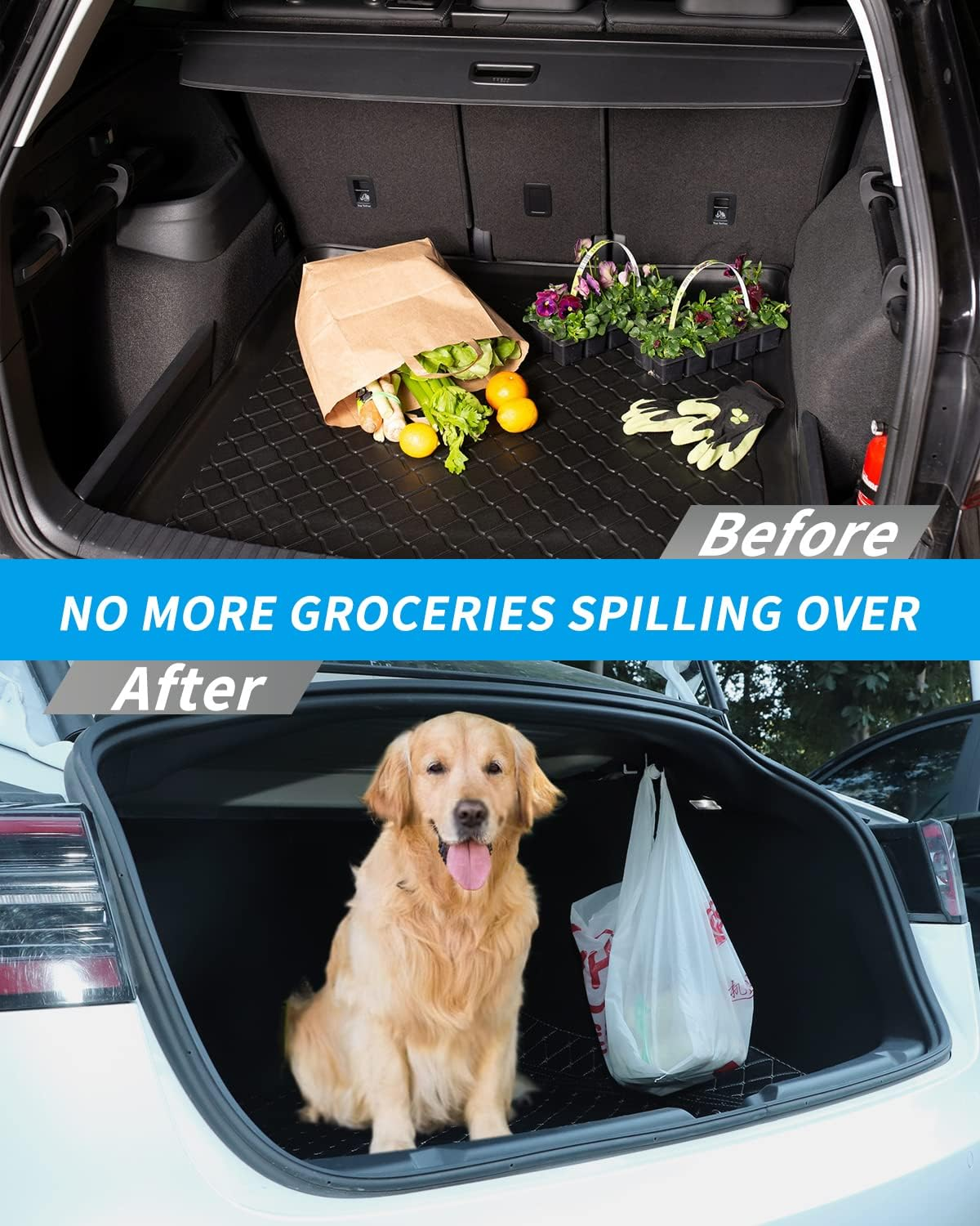 SPARKWHIZ Trunk Grocery Bag Hook Compatible with 2018-2023 Tesla Model 3 Aluminum Hook Hanger, Black image number 2