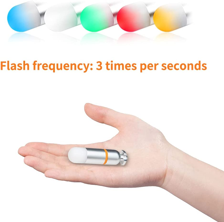 ORCATORCH SD01 Mini Glow Tank, Scuba Dive Strobe Beacon Diving Signal Light Night Dive Flashing Marker Light with AAA Battery, for 150M Underwater Diving (5 Colors Option) image number 1