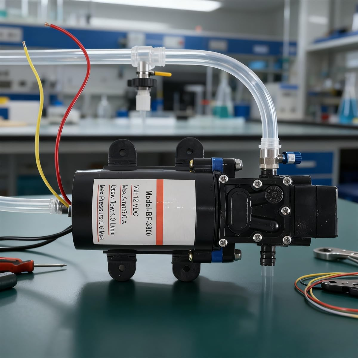 NUZAMAS NEW 12V High Pressure Diaphragm Self Priming Water Pump for Caravan/Rv/Boat/Marine image number 2