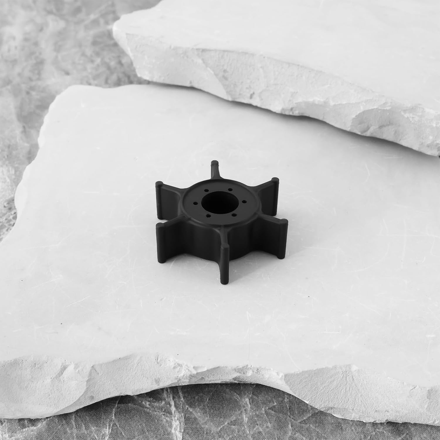 YINETTECH Water Pump Impeller Replacement Part 6E0-44352-00-00 Compatible with YAMAHA 4HP & 5HP or Compatible with MARINER 2-Stroke Outboards