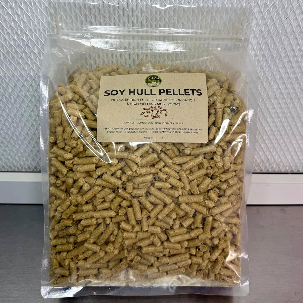 Soy Hull Pellets | 1KG | Non-Gmo Australian Grown | Mushroom Substrate Supplement | Animal Feed Supply image number 3