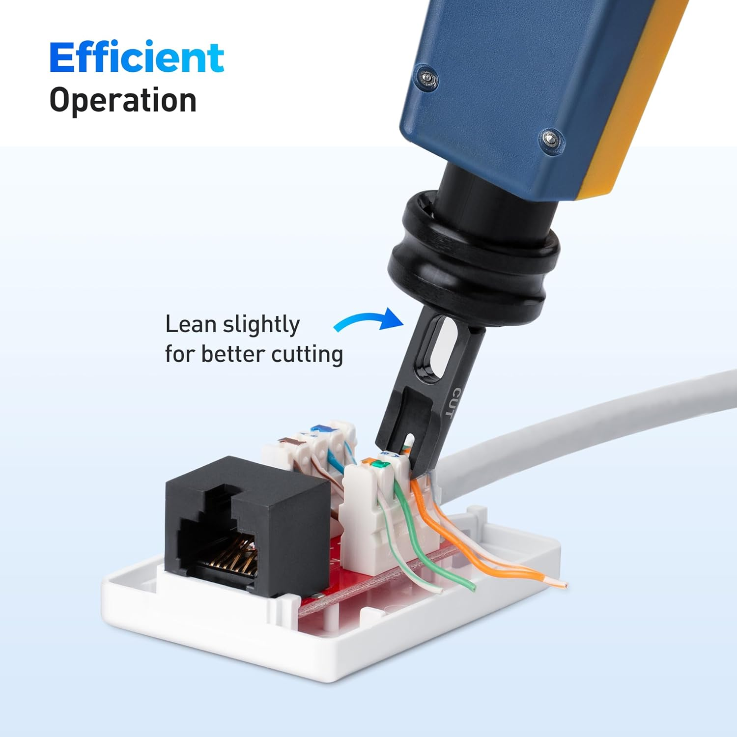 Cable Matters Punch down Tool with 110 & 66 Blade, RJ45 Ethernet Punch Tool, Keystone Punchdown Tool for Cat 8, Cat 7, Cat 6A, Cat 6, Cat 5E, Cat 5 Network image number 3
