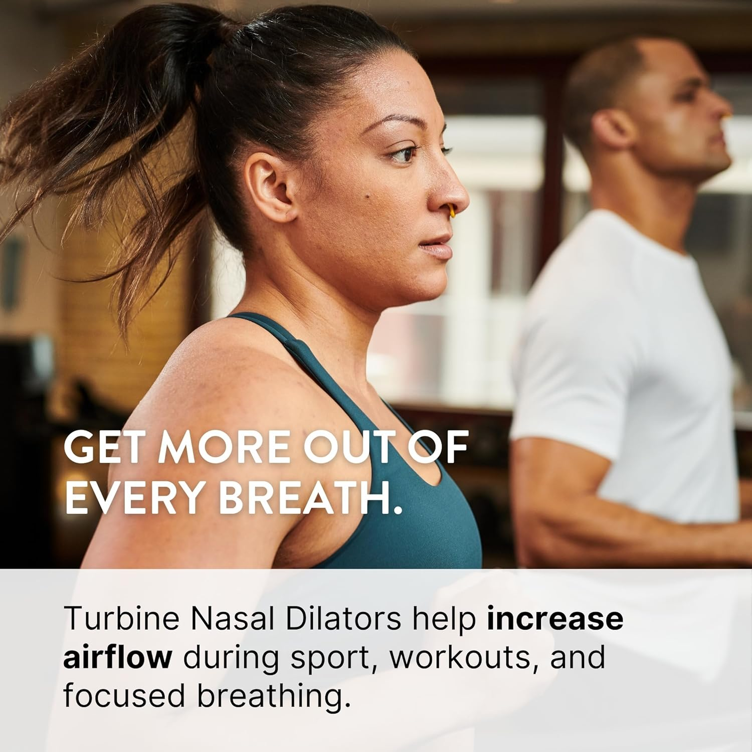 Turbine Nasal Dilator for Athletes - Pack of 3 Turbine Dilators Designed for Athletic Training - Increase Airflow to Lungs by 38% during Exercise, Sports Training, Cycling & Running image number 4