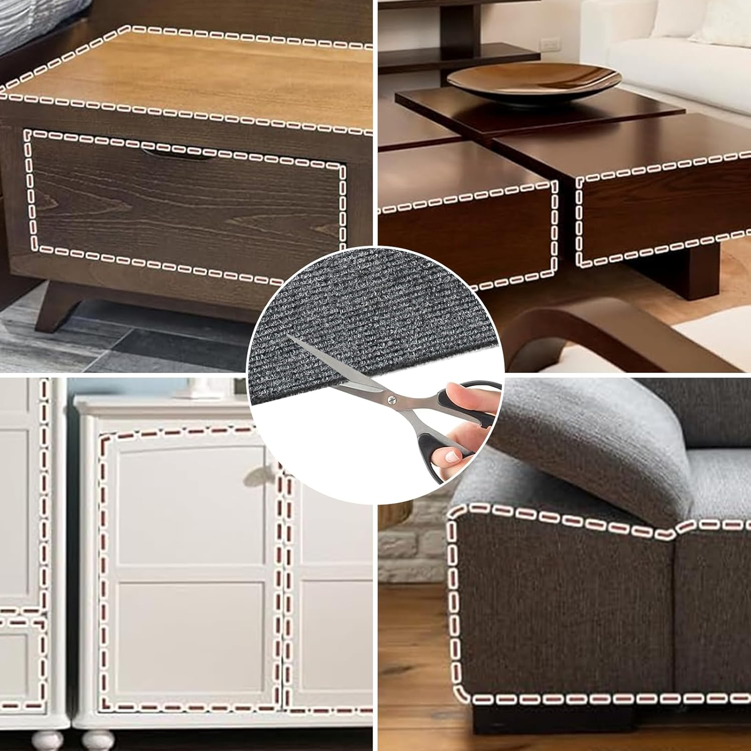 Self-Adhesive Cat Wall Scratching Mat, Cat Scratching Mat, 200 Cm X 40 Cm, Cat Scratching Boards, Protects Wall and Furniture (Pack of 1) image number 5