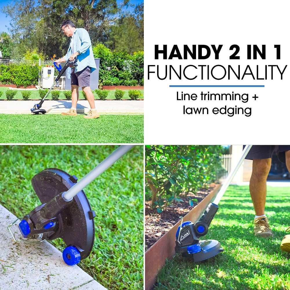 Powerblade LN4 20V Cordless Electric Line Trimmer & Garden Edger Kit, with Battery and Fast Charger image number 1