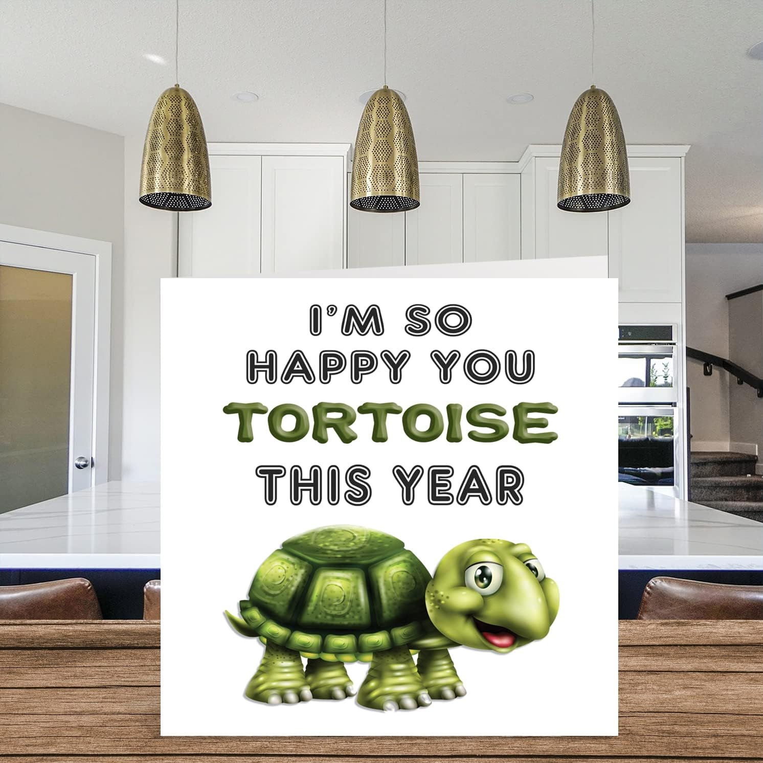 Teacher Thank You Cards - I'M so Happy You Tortoise This Year - Thankyou Cards for Teacher Her or Him, Humorous Teacher Appreciation Card, 145Mm X 145Mm Thank You Greeting Cards for Teachers Gifts