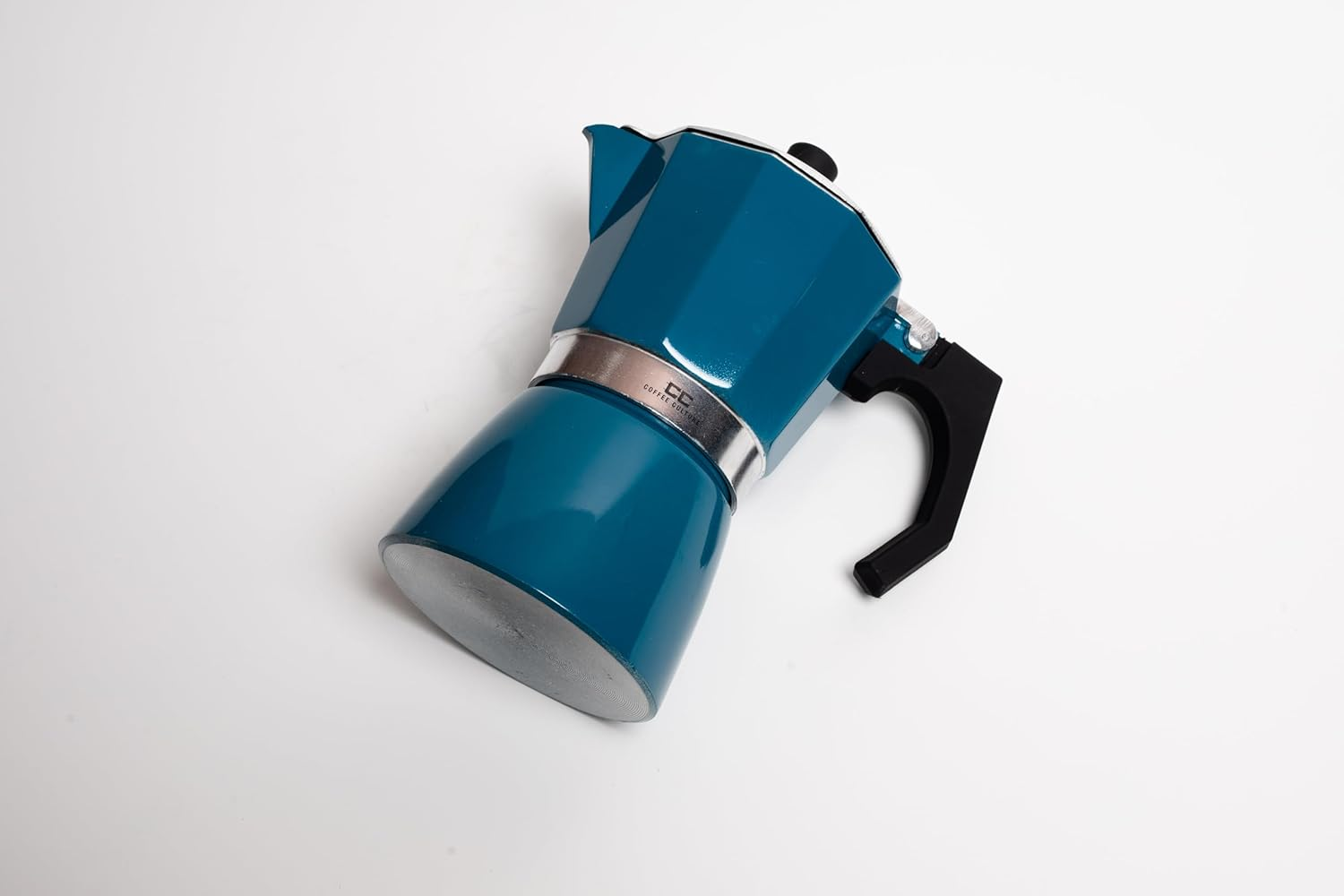 Coffee Culture Blue Stove Top Coffee Maker 6 Cup Stove Top Coffee Maker, Blue, CC-6CBL image number 3