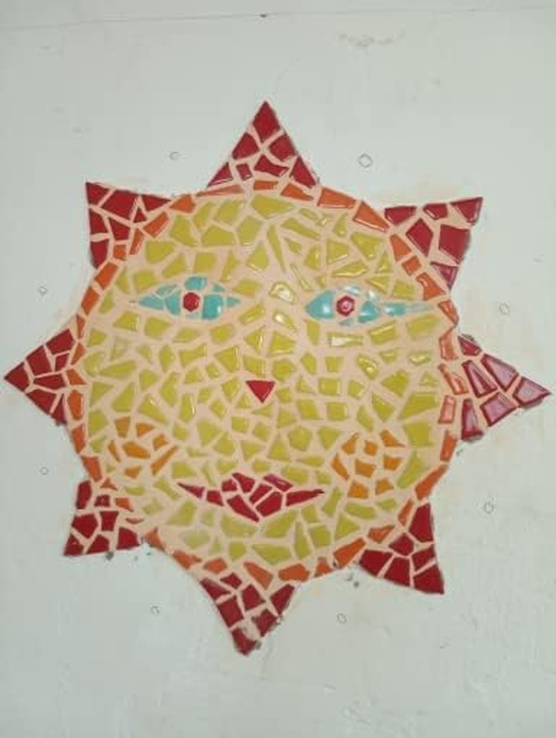 1.1LB Irregular Ceramics Mosaic Tiles, Mosaic Pieces Stones for DIY Mosaic Making Craft Hobby Arts Home Wall Decoration (Green) image number 5