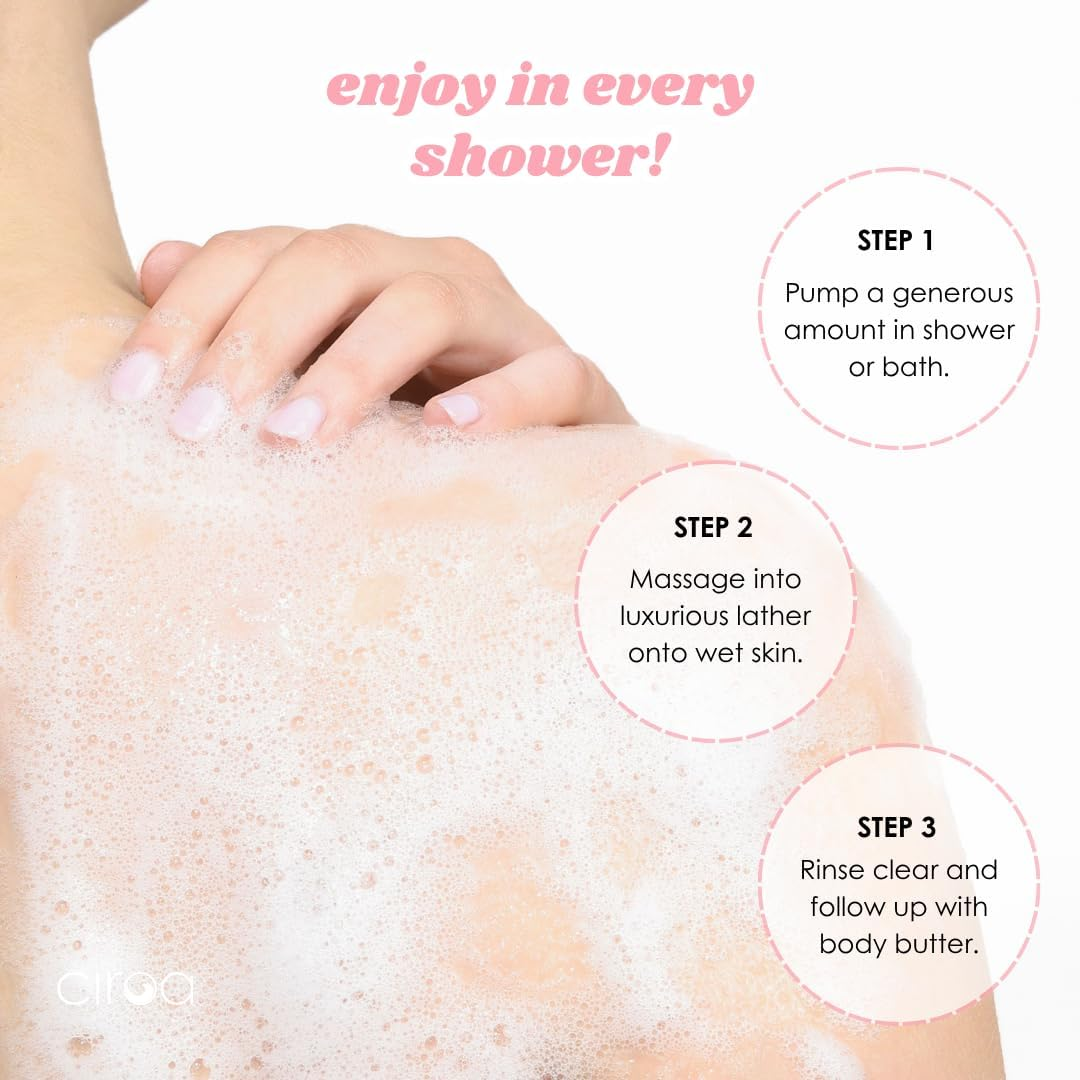 Strawberry & Fig Shower Gel 500Ml | with Strawberry & Fig Extracts | Brightens & Calms | Gently Cleanses Skin | Sweet Fruity Scent | Vegan