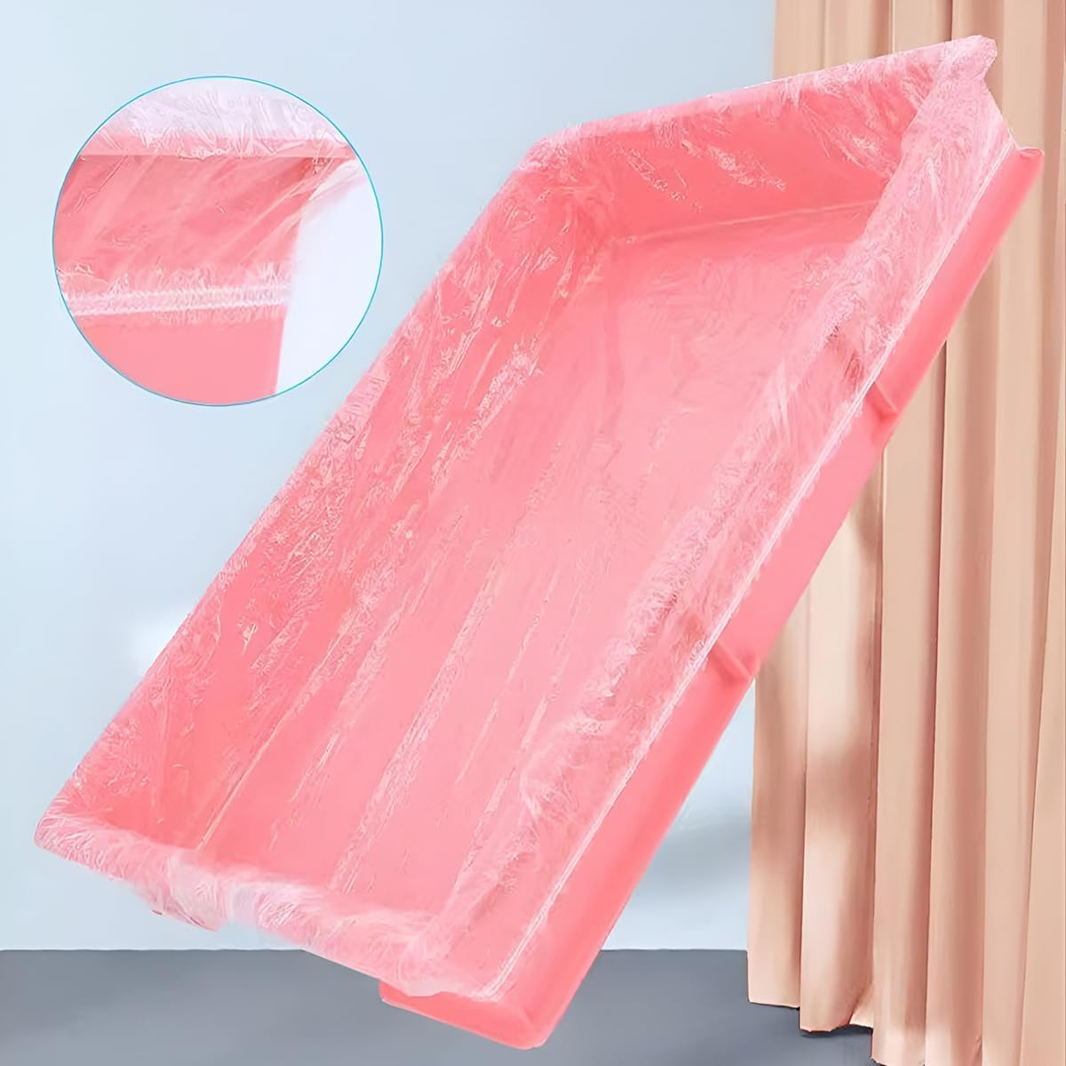 AIMALL 50 PCS Disposable Plastic Film Pad for Rabbit Cages, Easy Clean Hygienic Liners, Leak-Proof Design, Sizes S to XXL