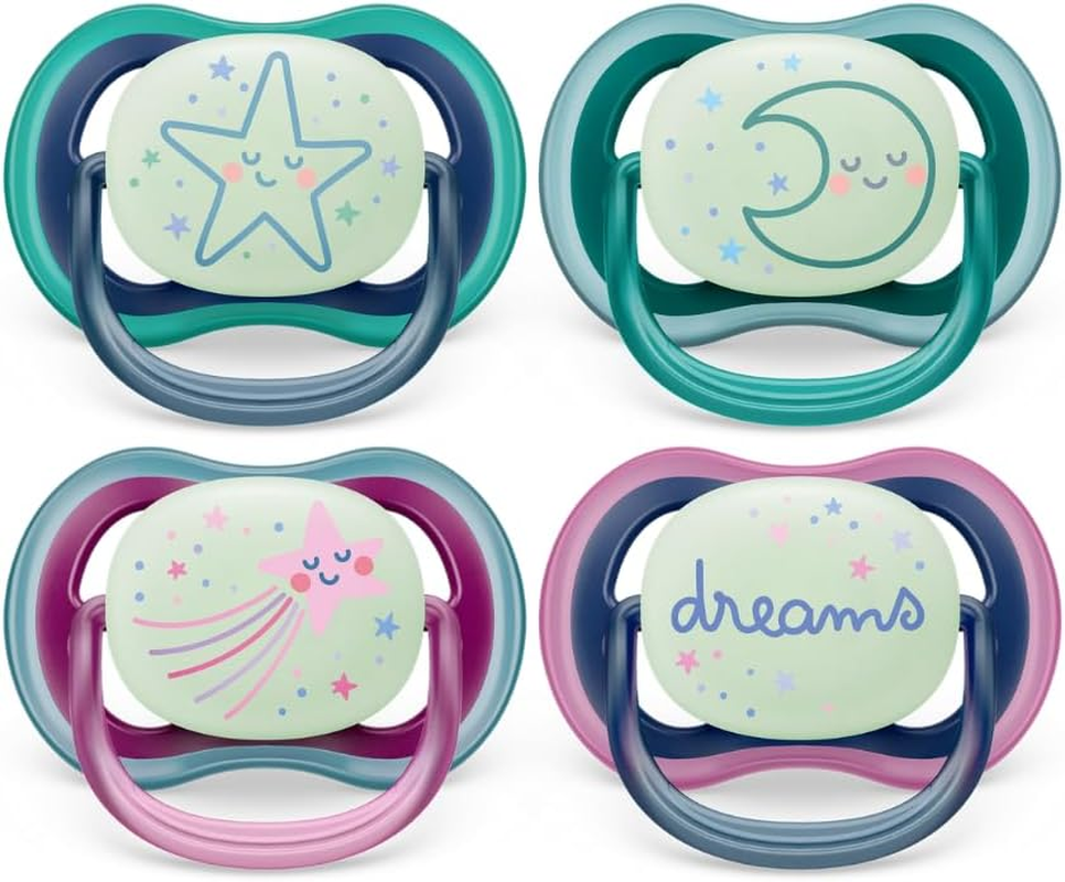 Philips Avent Nighttime Glow Ultra Air Soother for 18 Months+ Babies, Mixed Colors, SCF376/01