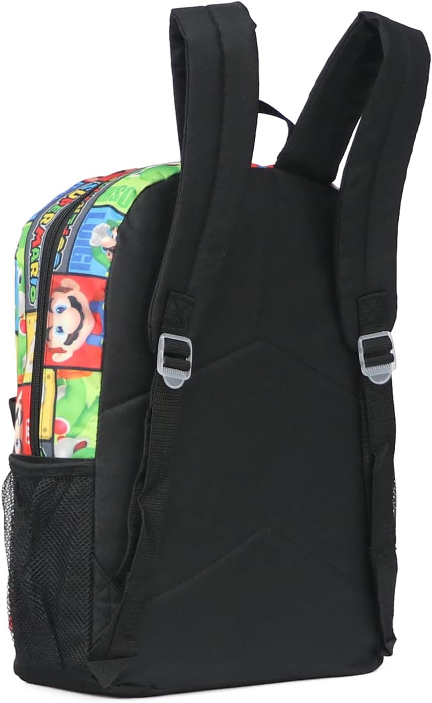 SUPER MARIO 16' Allover Print Character Daypack Backpack image number 5