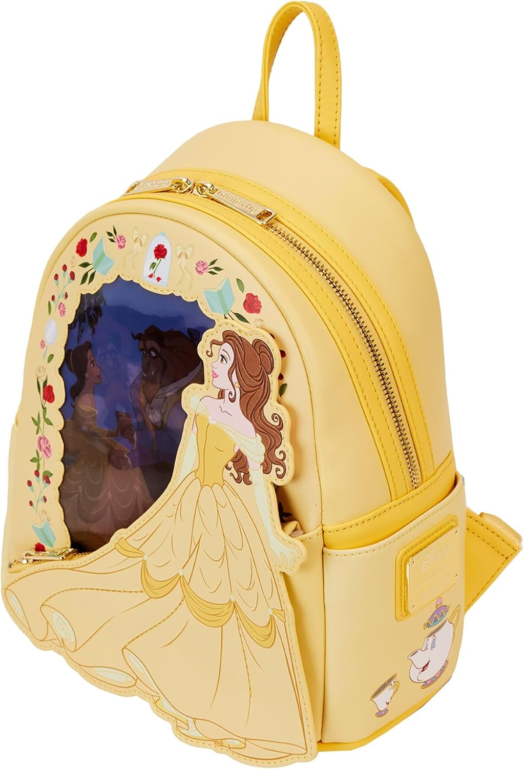Loungefly Disney Beauty and the Beast Belle Lenticular Mini Backpack | Disney Backpacks image number 3