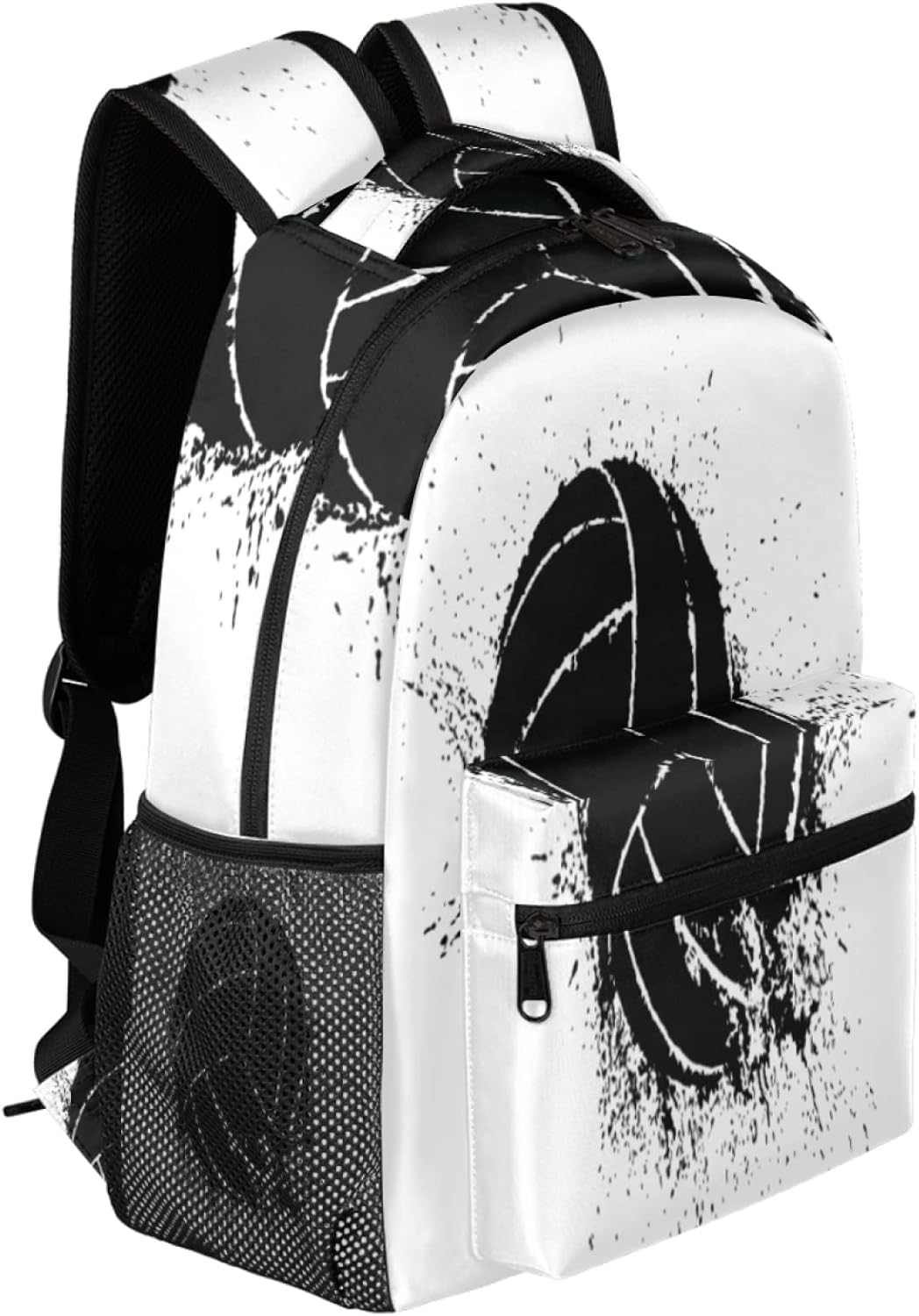 Tropicallife Volleyball Pattern Backpack Lightweight Waterproof Travel Rucksack Ball Movement Stylish Backpack for Man Women image number 2