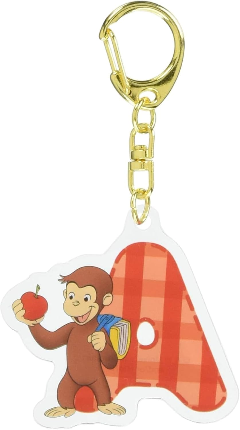 Tees Factory Curious George Initial Acrylic Key Chain a OG-5541012A