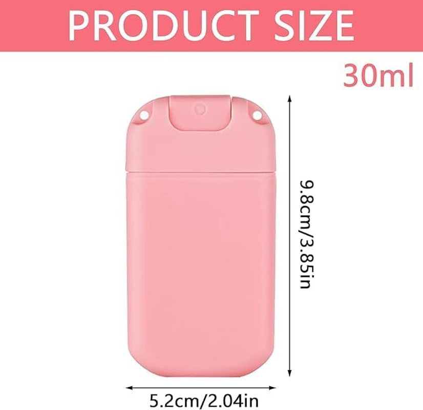 4Pcs Square Portable Card Spray Bottles, Plastic, Pink, Blue, Leak-Proof, Easy to Carry image number 4