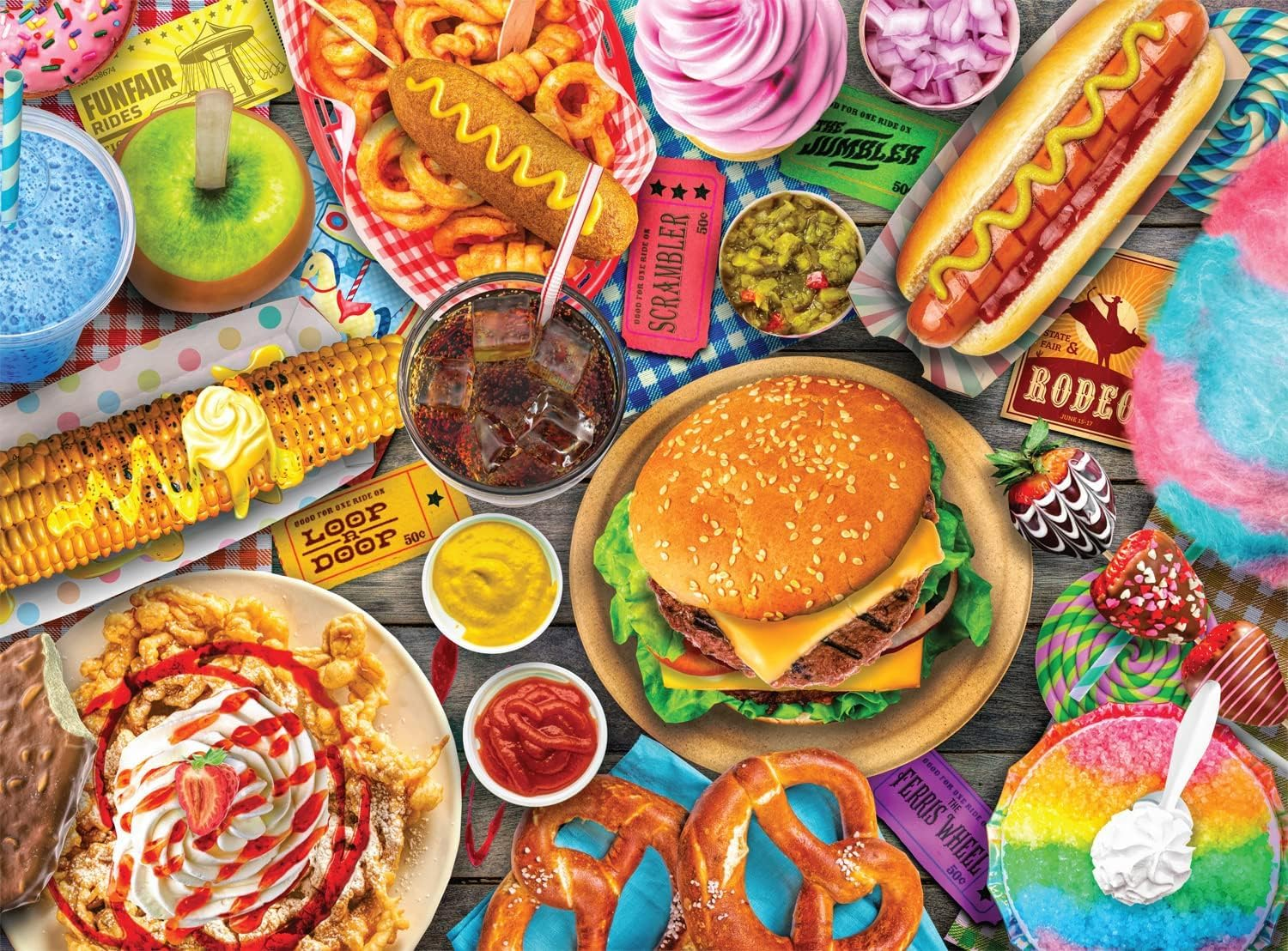 Buffalo Games - Fun Fair Food - 1000 Piece Jigsaw Puzzle image number 4