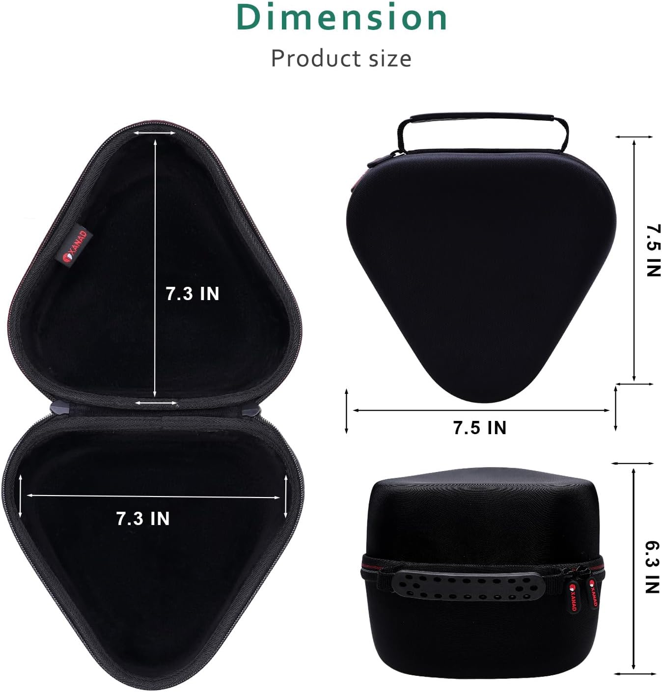 XANAD Hard Carrying Case for Wonder Workshop Dash Robot or Cue Coding Robot - Travel Storage Protective Bag Black image number 1