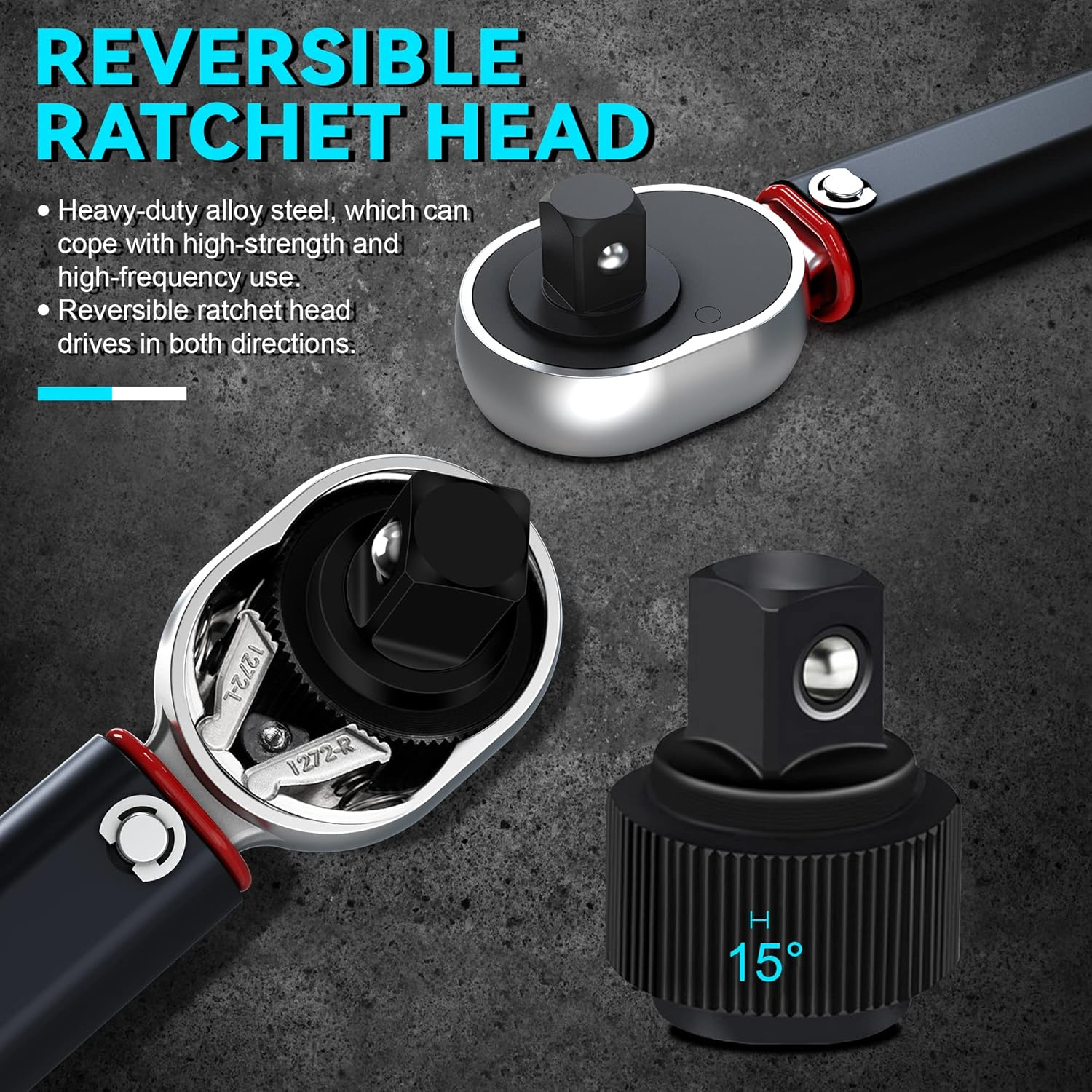 3/8" Drive Click Torque Wrench, 10-140 Nm Torque Spanner, Automotive, Motorcycle Maintenance, Spark Plug Socket image number 5