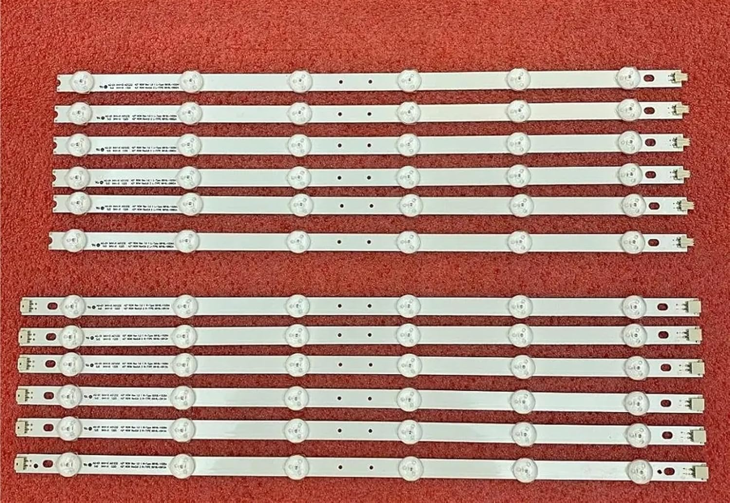 12 Pcs/Set LED Backlight Strip for TV 42LM340T 42LM3700 42LS3400 42LM3400 6916L-0882A 0913A 6916L-1028A 1029A LC420DUN SE R2 image number 3