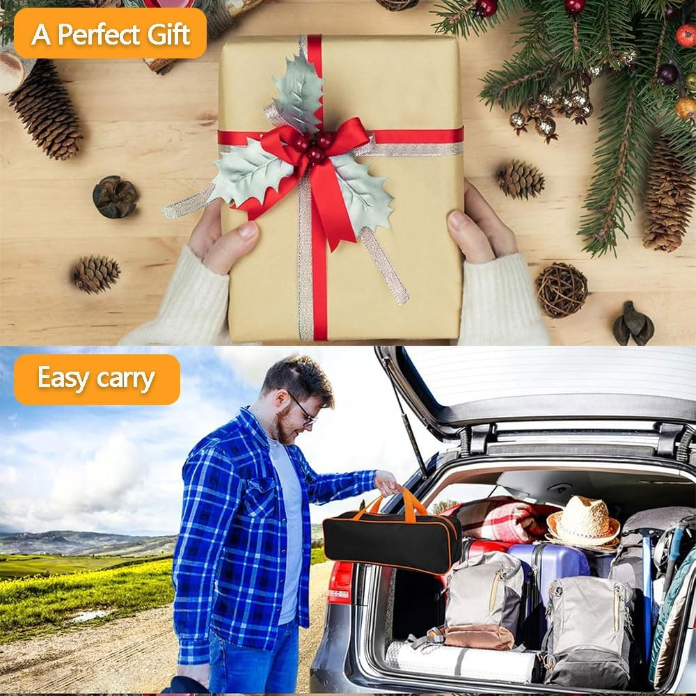 29PCS Griddle Accessories Kit for Blackstone & Camp Chef &ndash; Flat Top Grill Tools Set with Spatulas, Burger Press, Melting Dome, Scraper, Tongs, Bottles & Carry Bag &ndash; BBQ Gift for Men