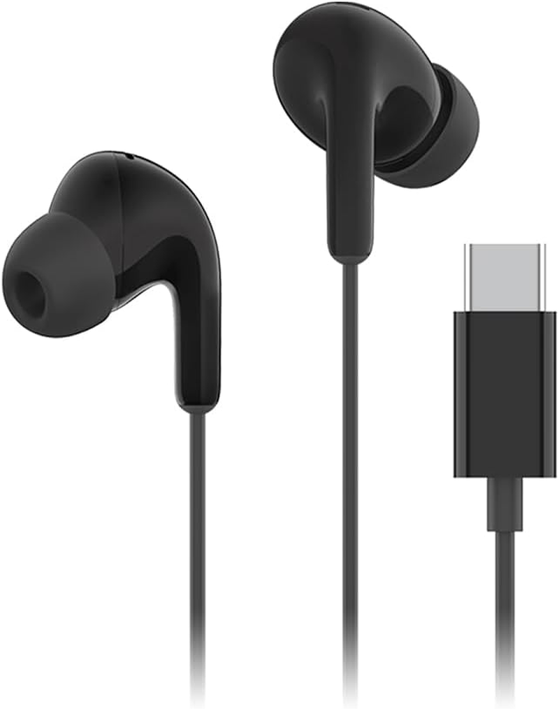 Xiaomi Earphones, Wired Earphones, Type-C HD Calls, IP54 Dustproof, Waterproof, Compatible with Iphone16, Google Pixel, Galaxy, Xiaomi, Oppo, Huawei, Ipad, Etc. White
