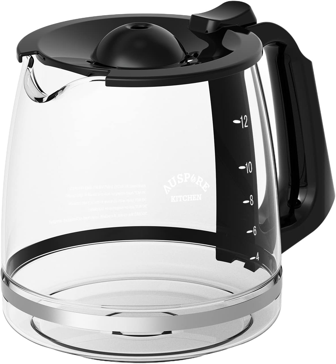 Auspure Kitchen 12-Cup Replacement Coffee Pot Compatible with Ausbrew-1812 Coffee Maker, Ausbrew-1812Cp