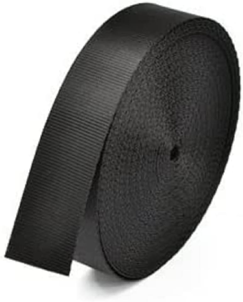LIUSM 10 Yard Nylon Webbing Strap,Black Durable Flat Straps for Outdoor/Diy Repair (1 Inch) image number 3