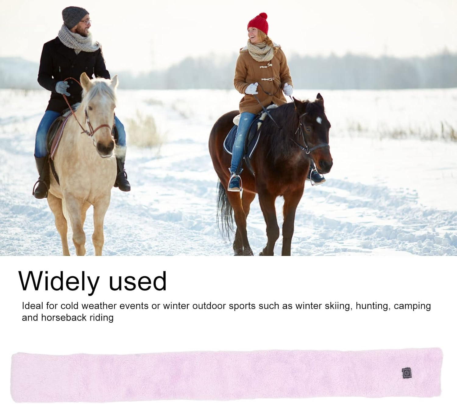 USB Neck Heating Pad, Portable Heated Scarf with 3 Temperature Gears, Heating Electric Heated Scarf for Men and Women, Washable image number 6