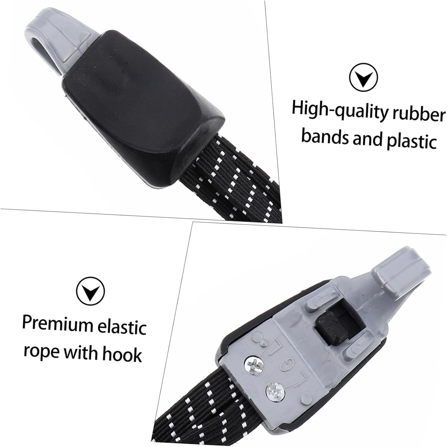 MOBUTOFU 5Pcs High Strength Bike Luggage Binding Rope Elastic Straps Flat Design image number 4
