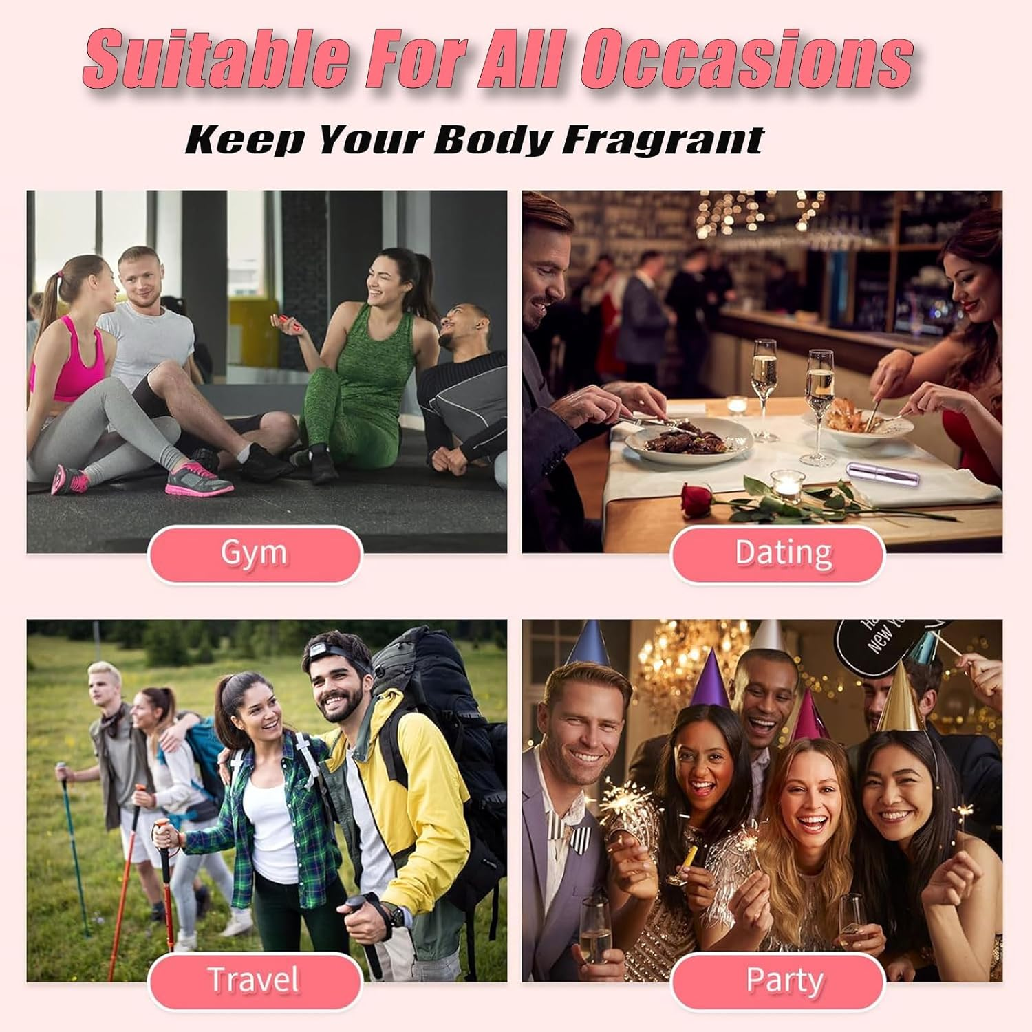 MYTOAU 10 PCS Mini Perfume Atomizer Bottles and 24PCS Classified Label Sticker,Portable Size Spray Container,5Ml Refillable Travel Bottle,Refillable Pump for Traveling and Outgoing image number 1