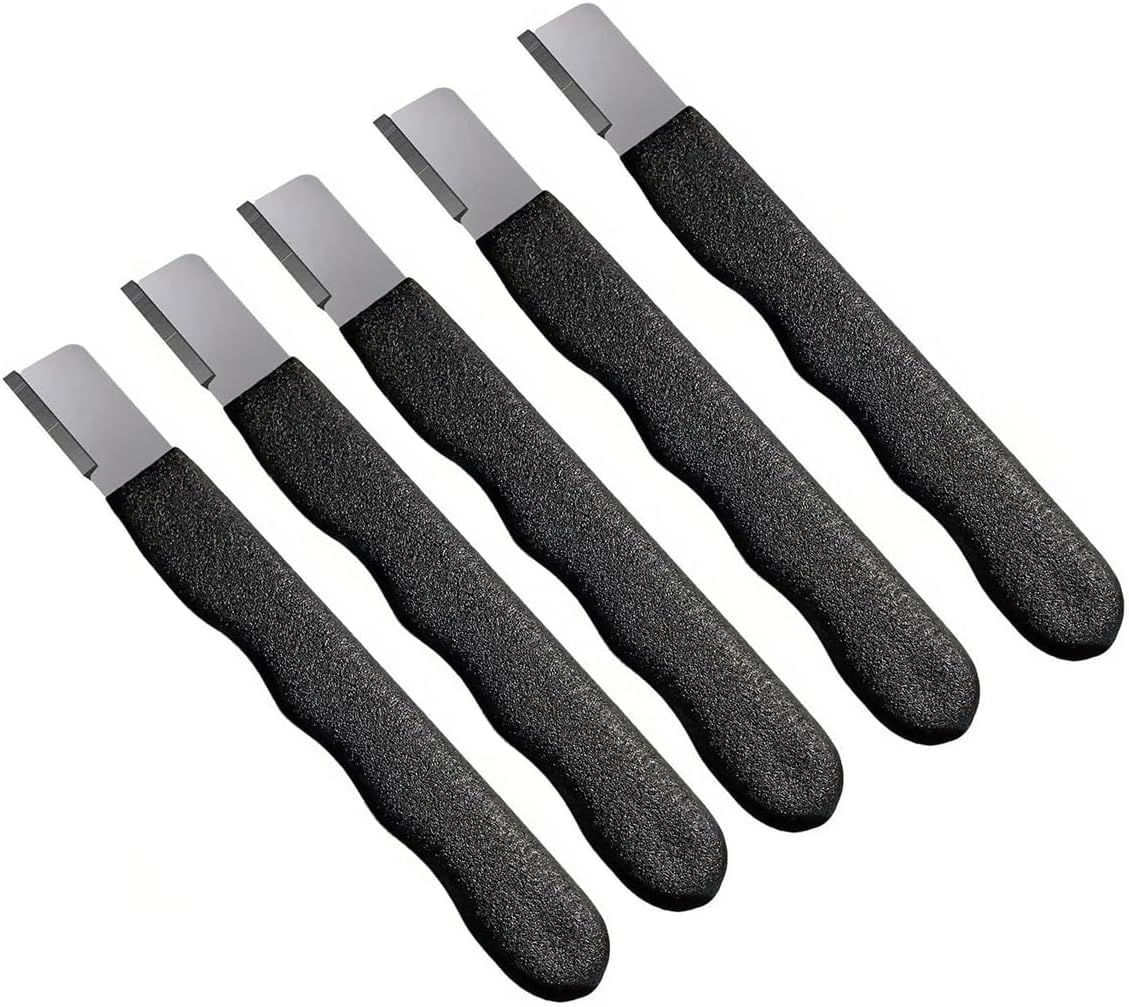 AIMALL Sharpener Stone Portable Garden Tool, Alloy Steel Blade Scissor Knife Sharpener, Rubber Handle, 4.85In Length, Available in Red and Black