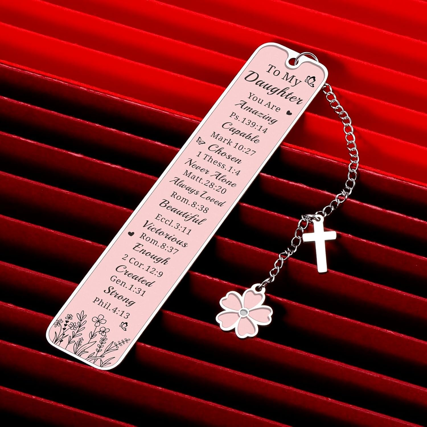 Baptism Gifts for Girl Daughter Bible Verse Bookmarks for Women Catholic Confirmation Gifts for Teen Girls First Communion Religious Faith Based Gifts Back to School College Essentials for Girls