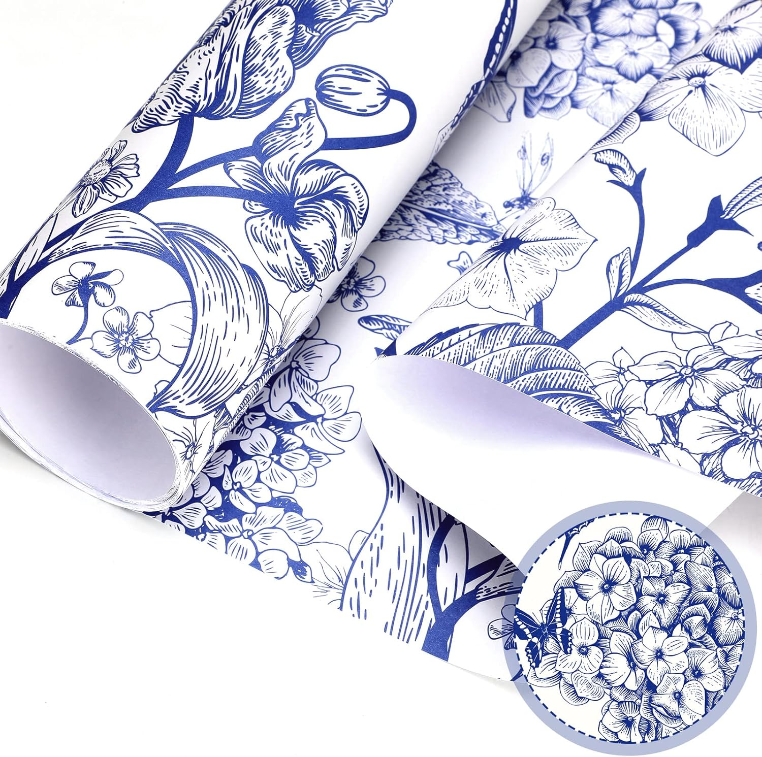 10 Sheets Scented Drawer Liners for Dresser, Non-Adhesive Paper Liner for Home Shelf Closet (Blue Butterfly, Linen) image number 3