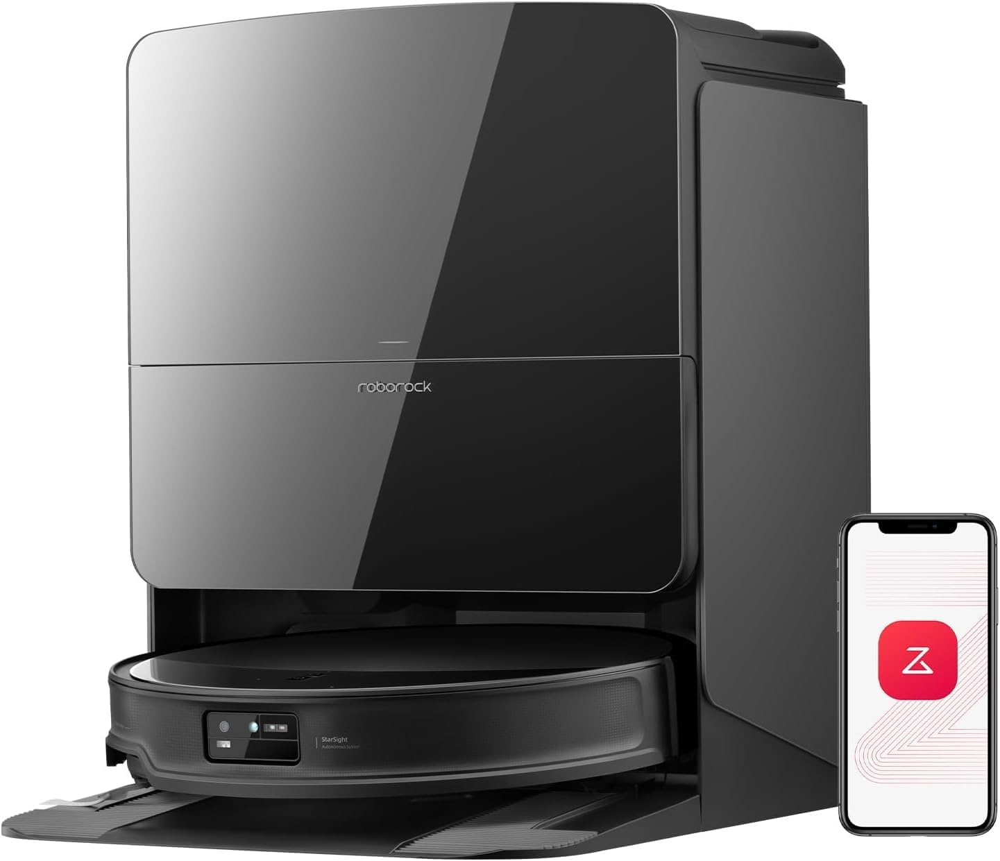 Roborock Saros 10R Robot Vacuum and Mop, Powerful Suction, Zero-Tangling, 3.14&rsquo;&rsquo; Ultra Slim, Flexiarm Riser Technology for Carpet & Floor, Corner & Edge Cleaning, Self-Emptying, Hot Air Drying image number 4