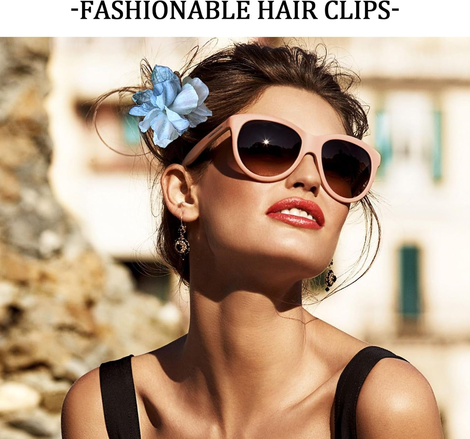 BSITSSS Pack of 9 Flower Hair Clips, Flower Roses, Flower Hair Clip, Hair Accessories, Flower Hair Clip for Girls and Women, Wedding, Beach, Party, Pool, Holiday image number 6