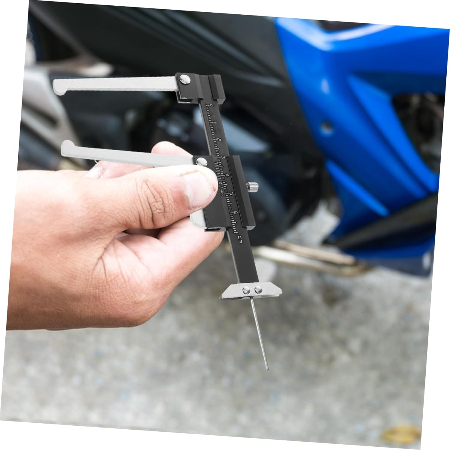 GLEAVI Precise Tire Tread Depth Gauge Tool for Accurate Tire Wear Measurement and Brake Disc Thickness Essential Auto Maintenance Equipment for Cars Motorcycles and Trucks image number 1