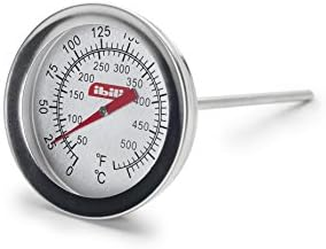 Ibili Food Thermometer with Probe, Stainless Steel, Silver/White, 14 X 30 X 30 Cm image number 2