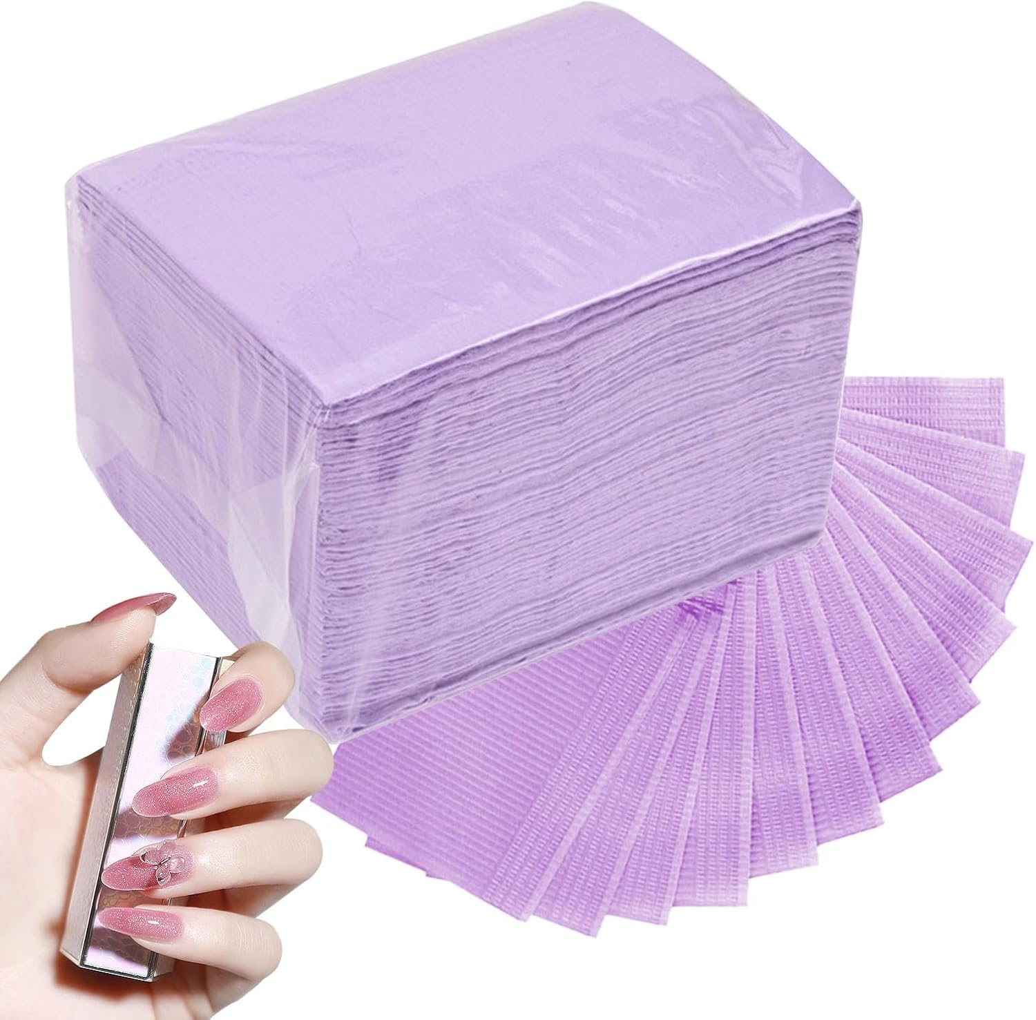 Table Mats - 50Pcs Manicure Table Mat Nail Tech Sheets, Paper Towels for Nail Techs, Waterproof Nail Mats,Water Absorbing, 3-Layer Design, Clean Pads for Manicure Professionals Beginners