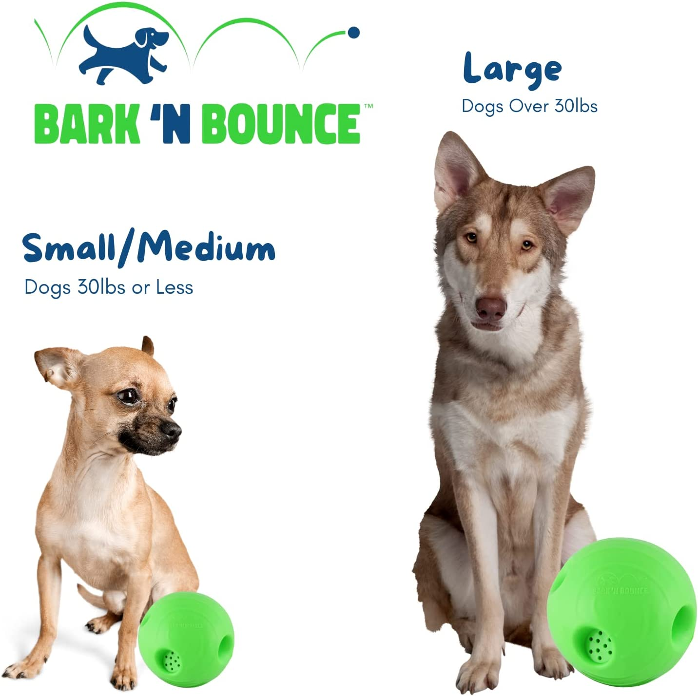 Bark N Bounce: the Interactive Dog Toy Ball That Bounces and Laughs, Engaging Your Dog'S Natural Instincts | Small/Medium 3.75In | Dogs 30Lbs and Under