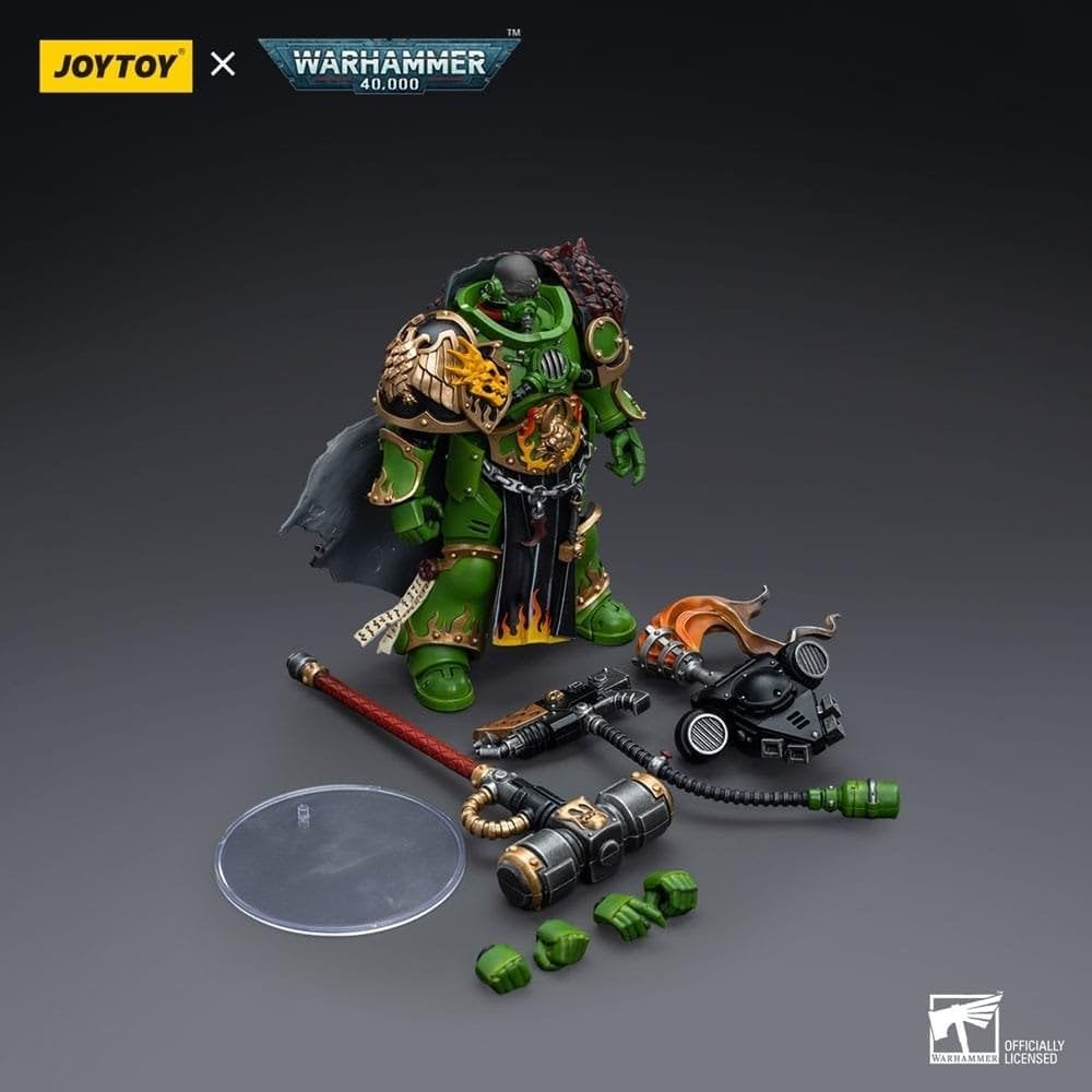 Joytoy Warhammer Collectibles: 1/18 Scale Salamanders Captain Adrax Agatone Action Figure image number 4