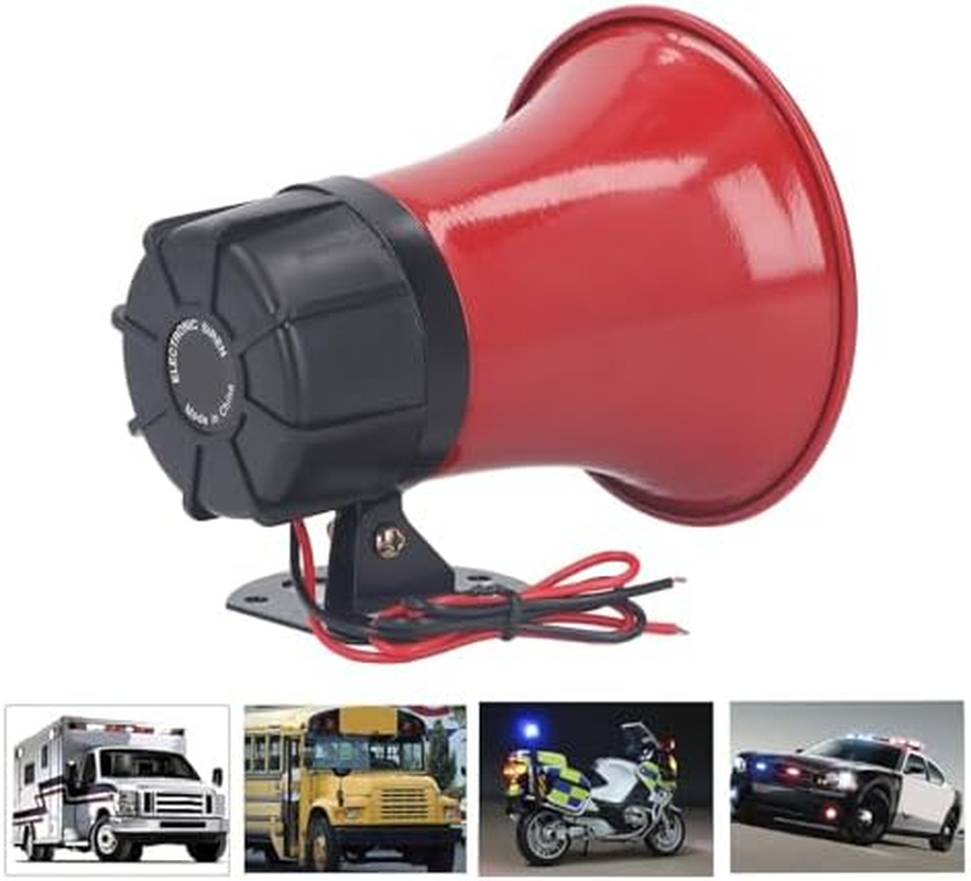 120Db Industrial Siren Alarm Sound, 30W Security Siren with Good ABS, High Volume Smart Warning for Outdoor Indoor Safety, Emergency Horn image number 1