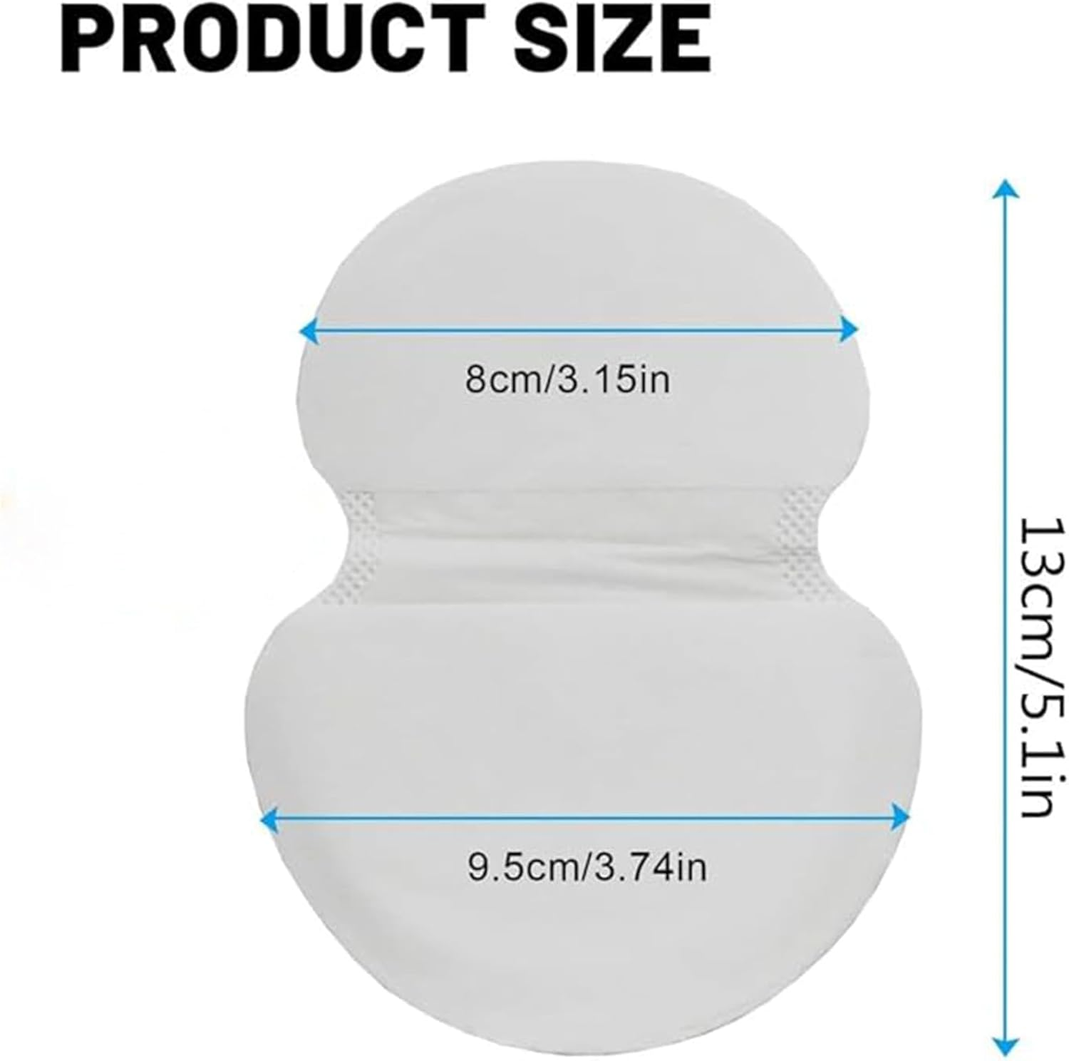 Underarm Sweat Pads,100 Pcs Disposable Underarm Pads,Antiperspirant Absorbent Odour Blocker Pads Fight Hyperhidrosis for Men & Women,Comfortable Unflavored Non Sweat Armpit（Individual Packing） image number 3