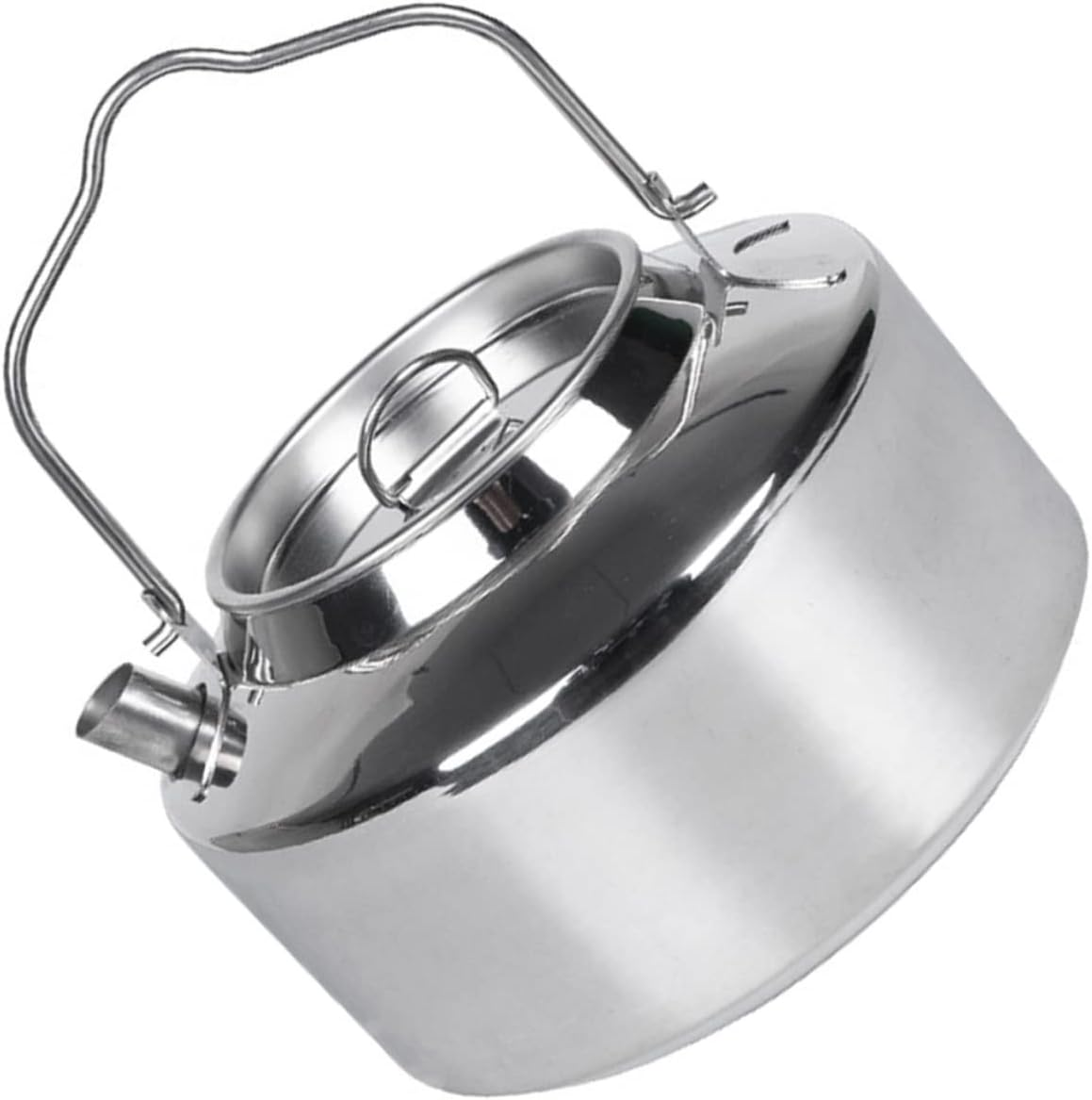 Portable Water Kettle Camp Kettle Stainless Steel Lightweight Sturdy Multi-Functional Fast Boiling Outdoor Accessories for Camping Hiking Fishing and Travel image number 6