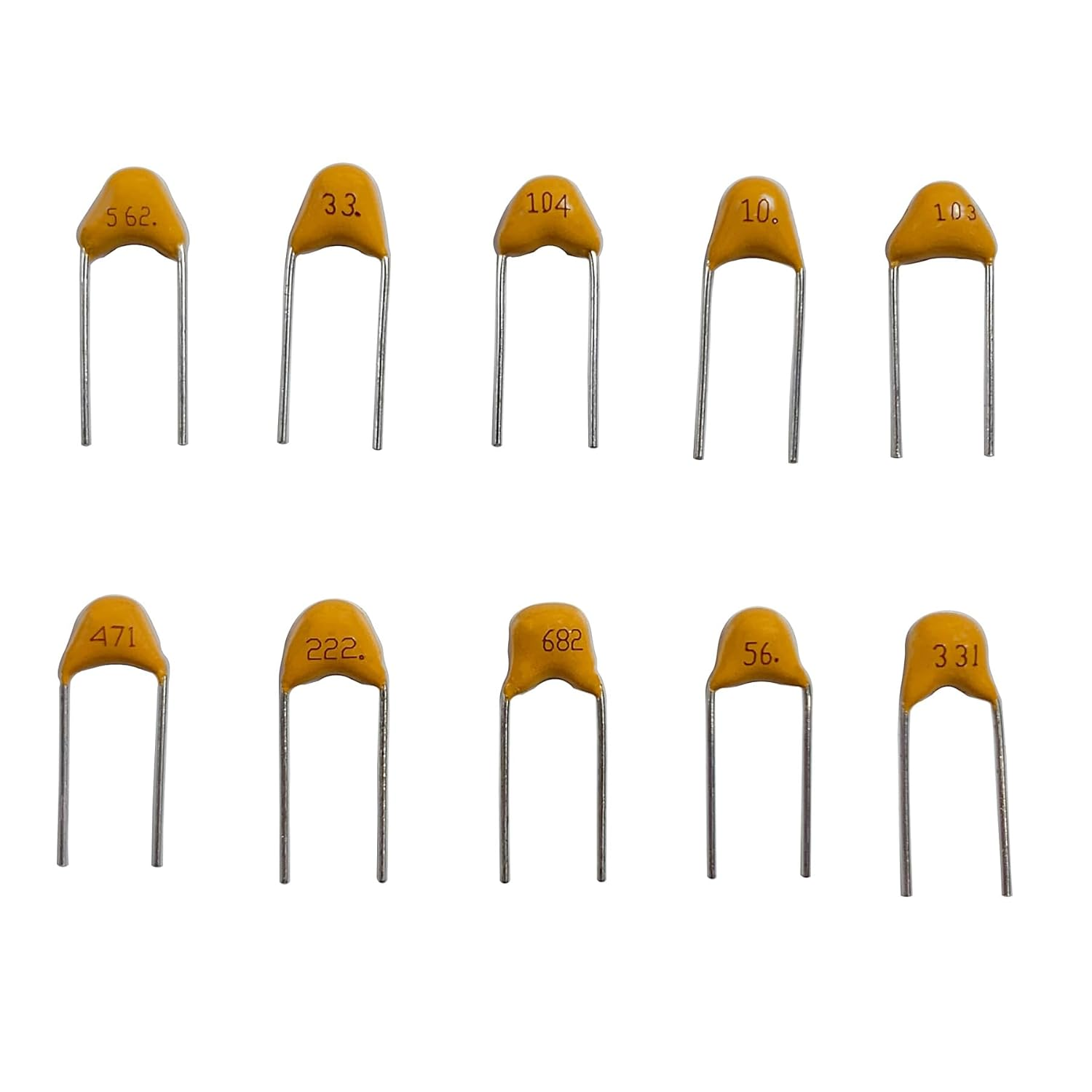 MOKMMKIT 32 Values 800 Pieces Ceramic Capacitor Assortment Kit Capacitors from 10Pf to 10Uf 50V Multilayer Monolithic Capacitor image number 1