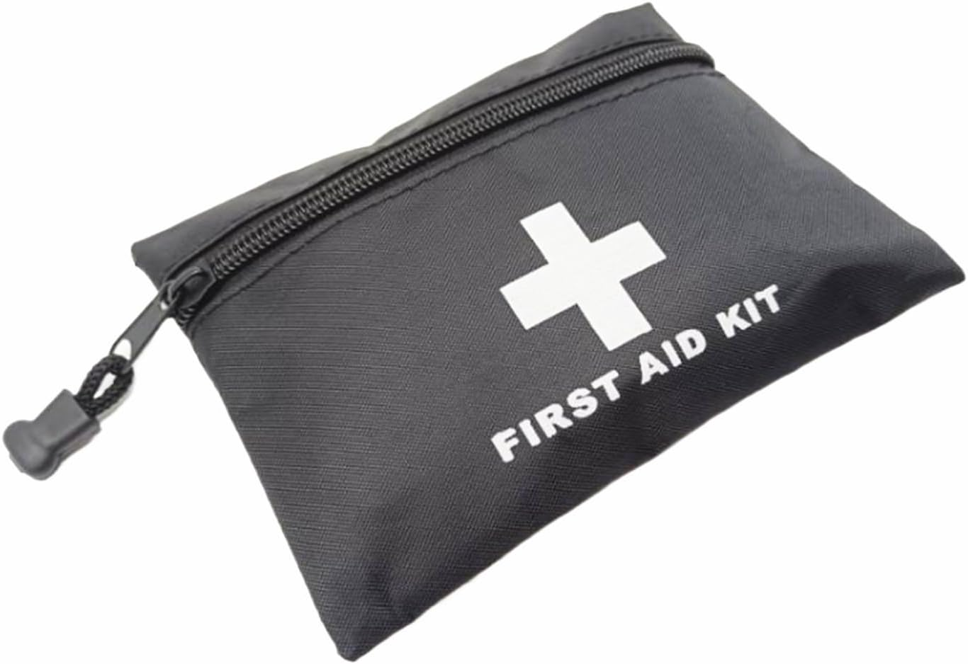 Red Emergency Bag First Aid Bag Small Empty Travel Rescue Bag Pouch First Responder Storage Medicine Pocket Bag for Car Home Office Kitchen Sport Outdoors Bag Only (Black) - Blue image number 6