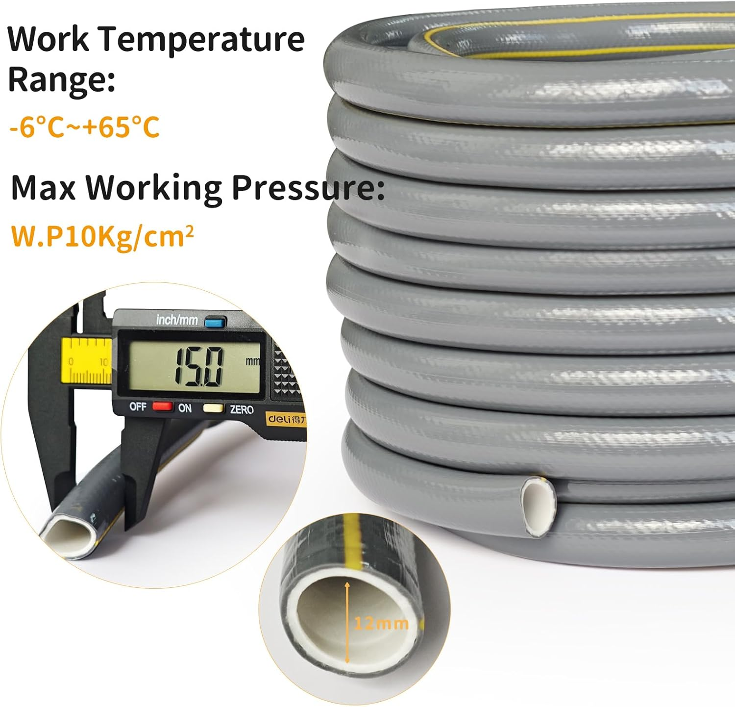 Garden Hose,Garden Water Hose 15M/50 FT Length image number 2